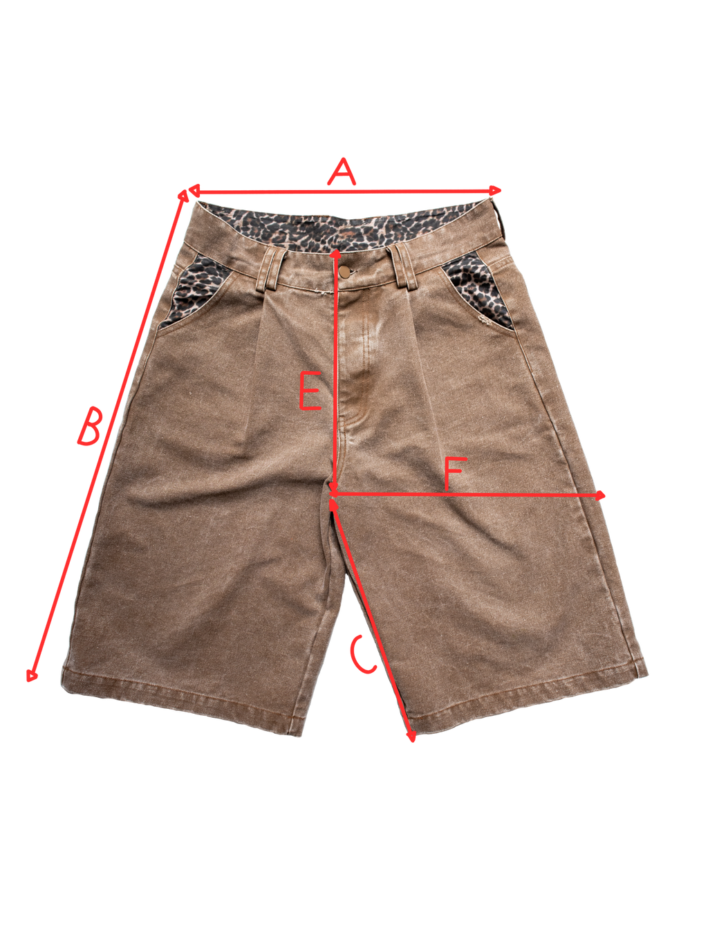 Pleated Leopard Shorts