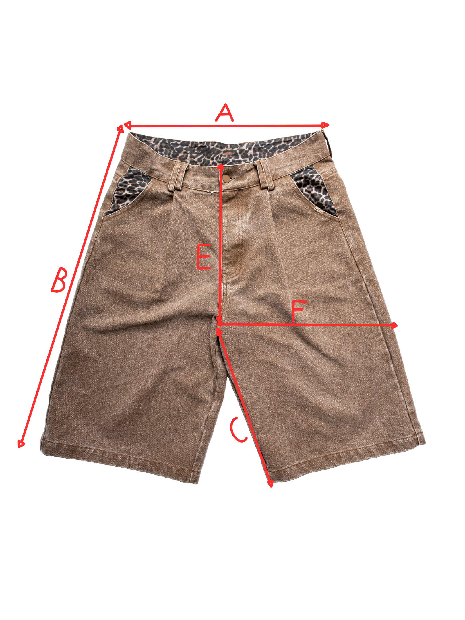 Pleated Leopard Shorts