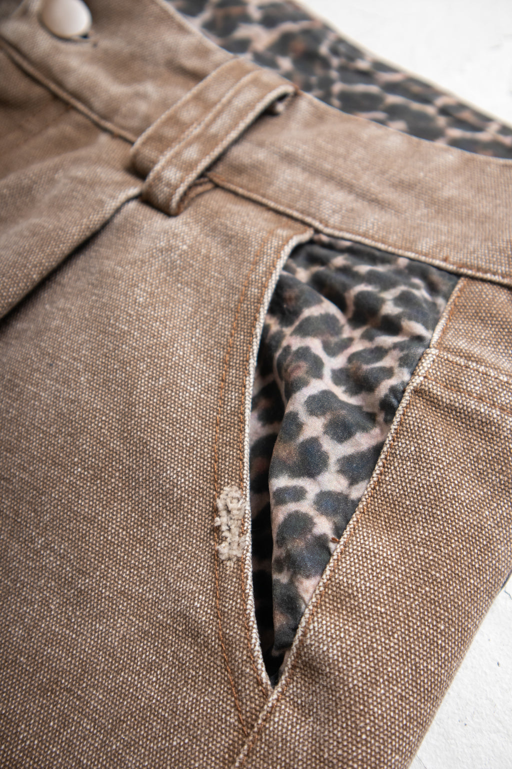 Pleated Leopard Shorts