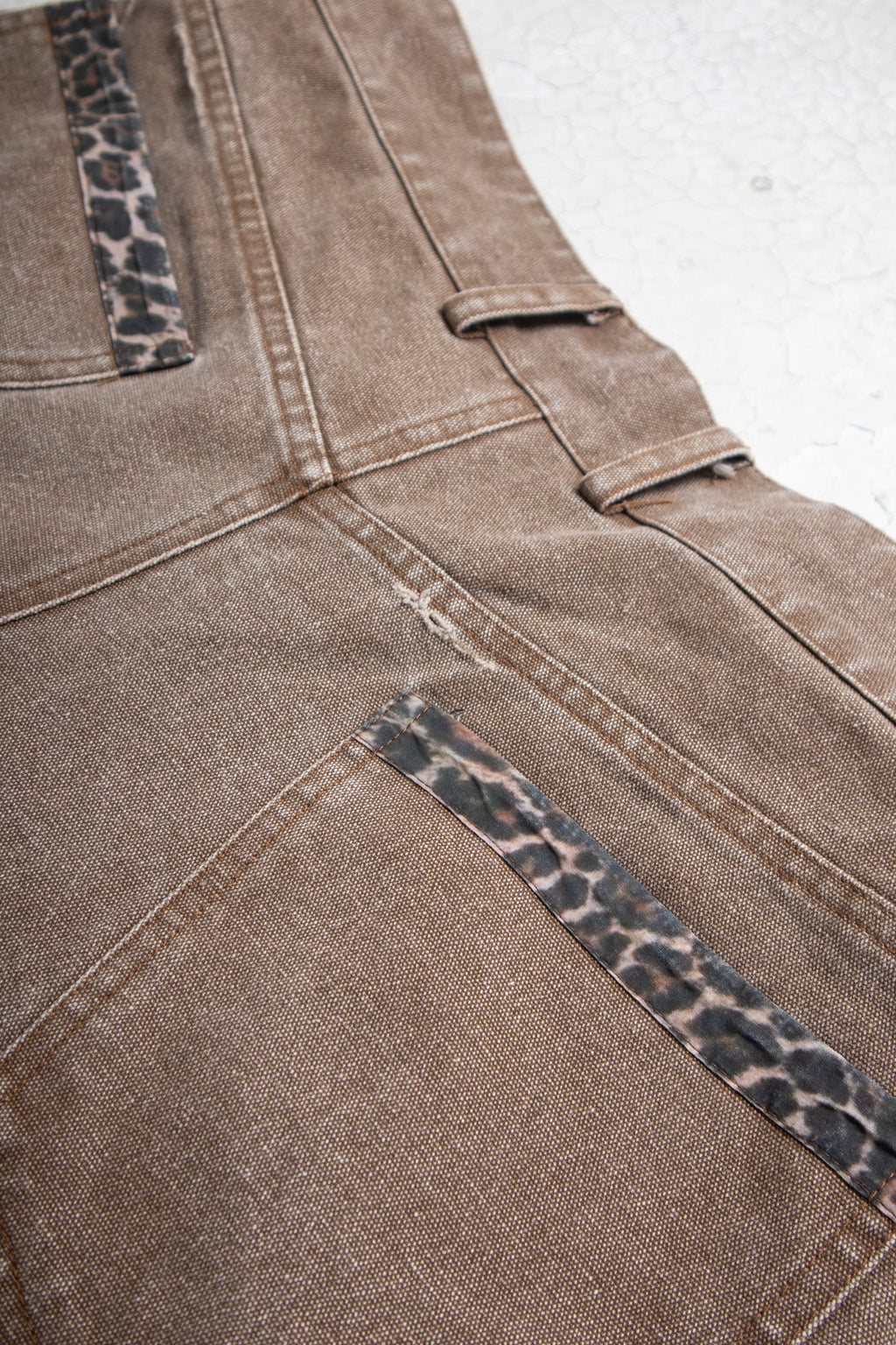 Pleated Leopard Shorts