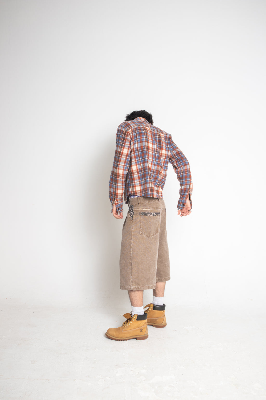 Pleated Leopard Shorts